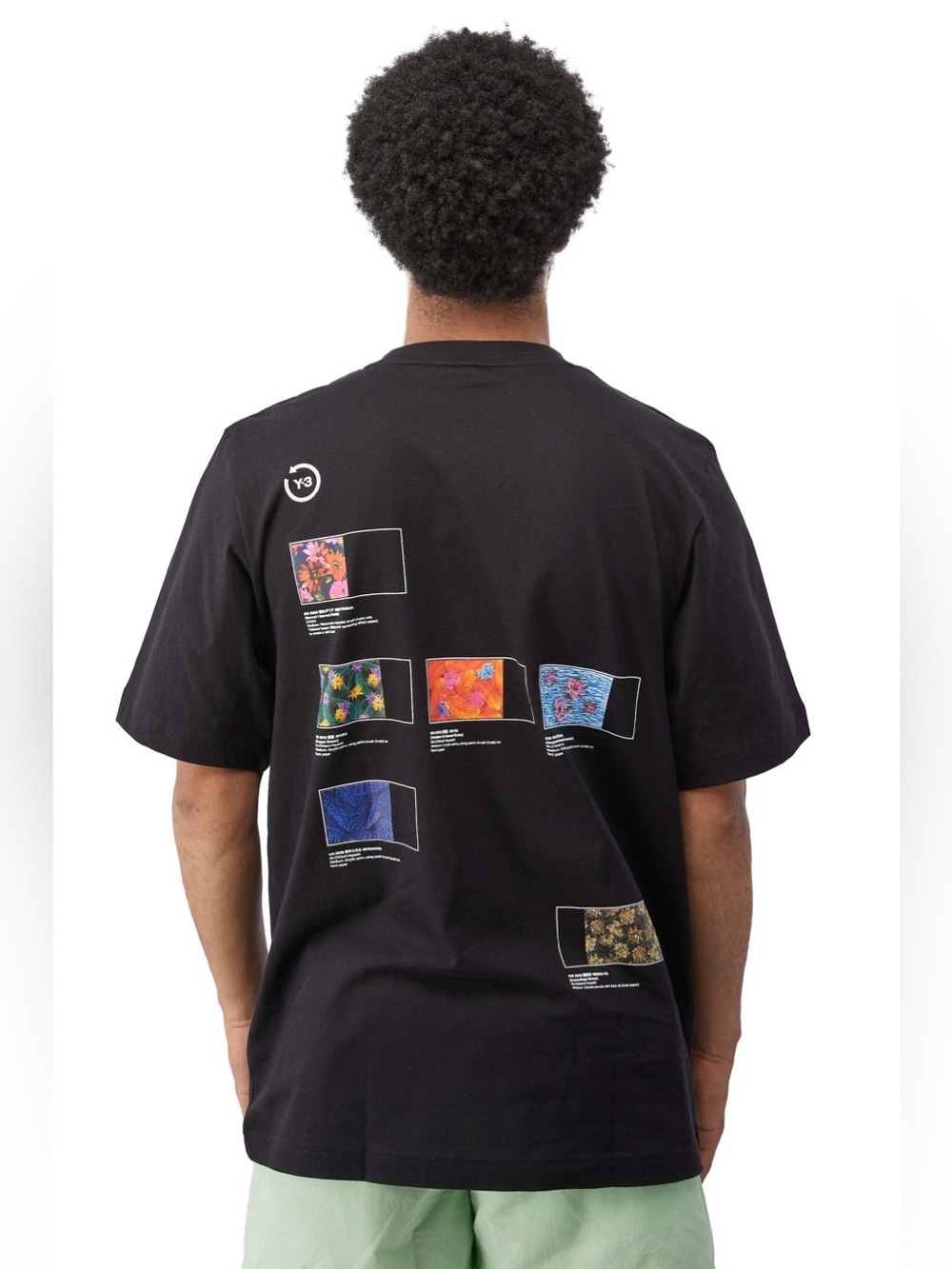 Y-3 Adidas Yohji Yamamoto Index Tee Short Sleeve Black